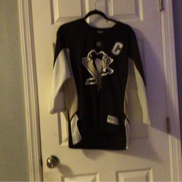PITTTSBURGH PENGUINS REEBOK SIDNEY CROSBY #87 JERSEY (Fits Men’s S) YXL/L - Picture 3 of 4